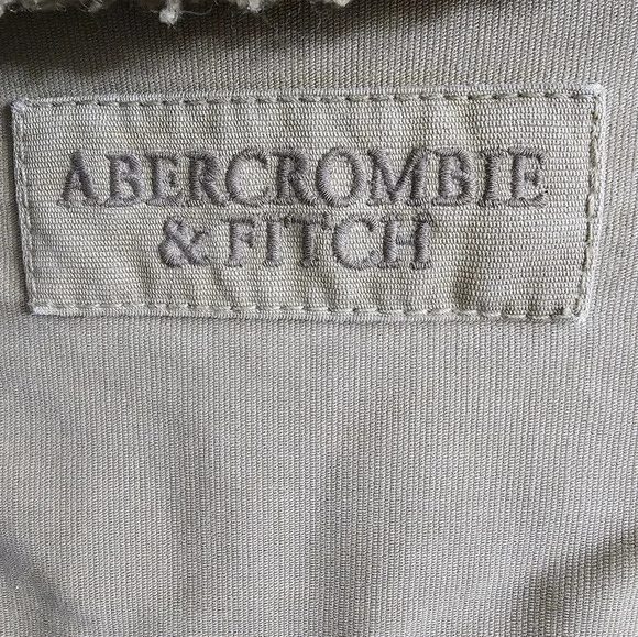 Vintage Abercrombie & Fitch Adirondack Jacket Men XL Fur Lined‎ Beige Heavy Coat - Picture 8 of 11